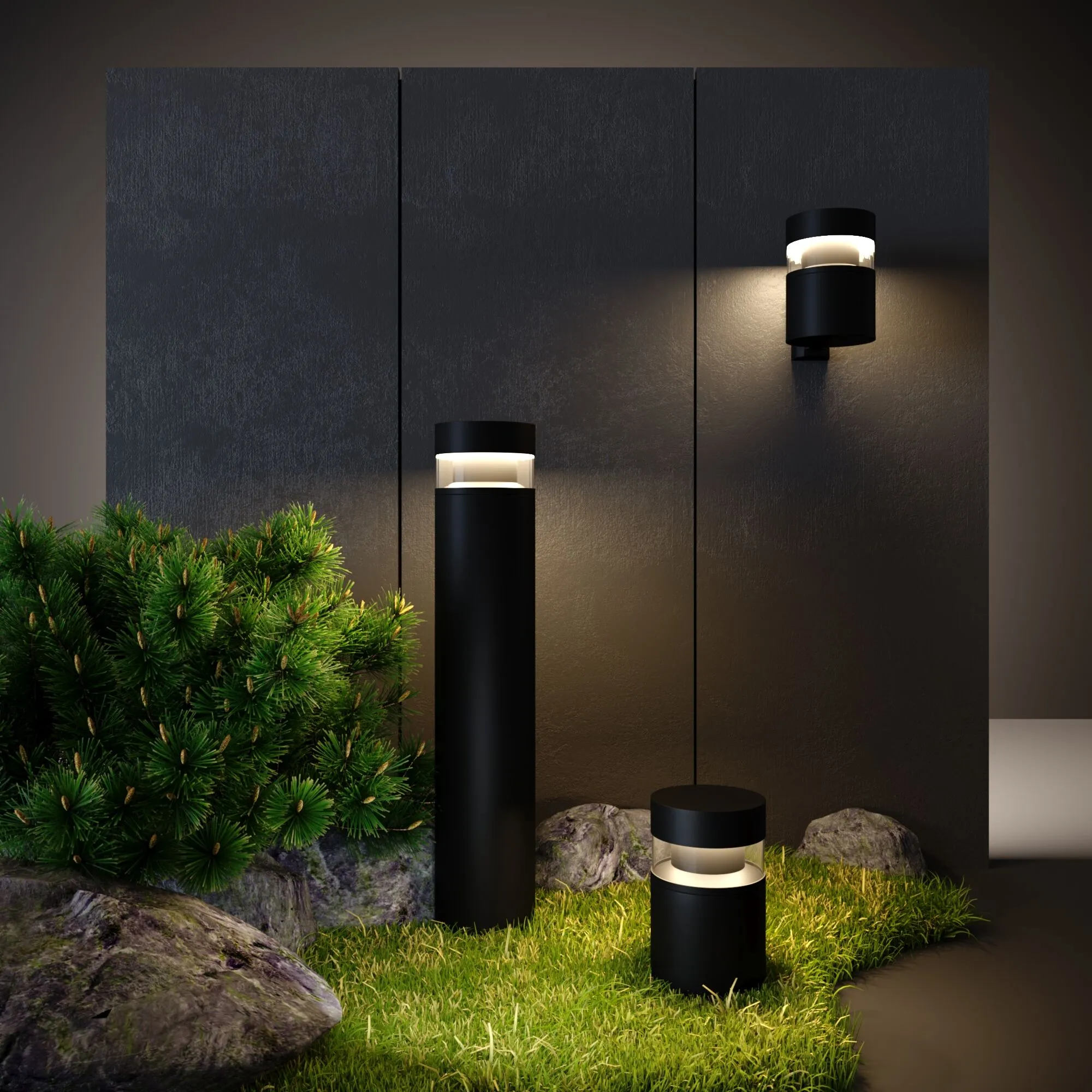 Уличный настенный светодиодный светильник IP65 1530 TECHNO LED черный - Фото 6