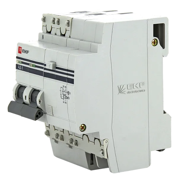Диф. автомат 2Р S 63А 100мА тип АС х-ка C эл. 4,5кА АД-2 EKF - Фото 4