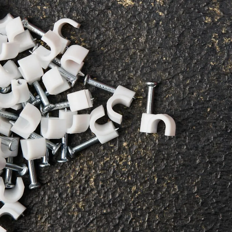 Крепеж кабеля круглый 4мм, белый (50 шт/уп) REXANT - Фото 4