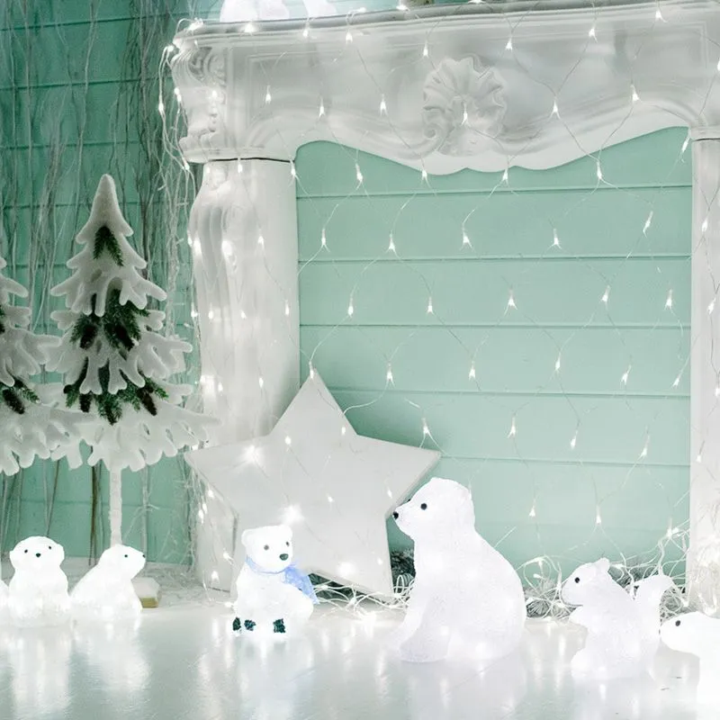 Акриловая светодиодная фигура "Медвежата" 3 шт, 20 см, 60 светодиодов, IP 20, понижающий трансформат - Фото 3