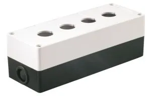 Корпус поста КП104 для кнопок управления 4 места белый IEK BKP10-4-K01