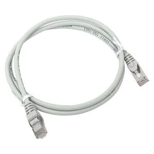 Патч-корд TERACOM PRO Cat.5E экран. FTP LSZH серый (1,0м) TRP-5EFTP-LSH-1M-GY