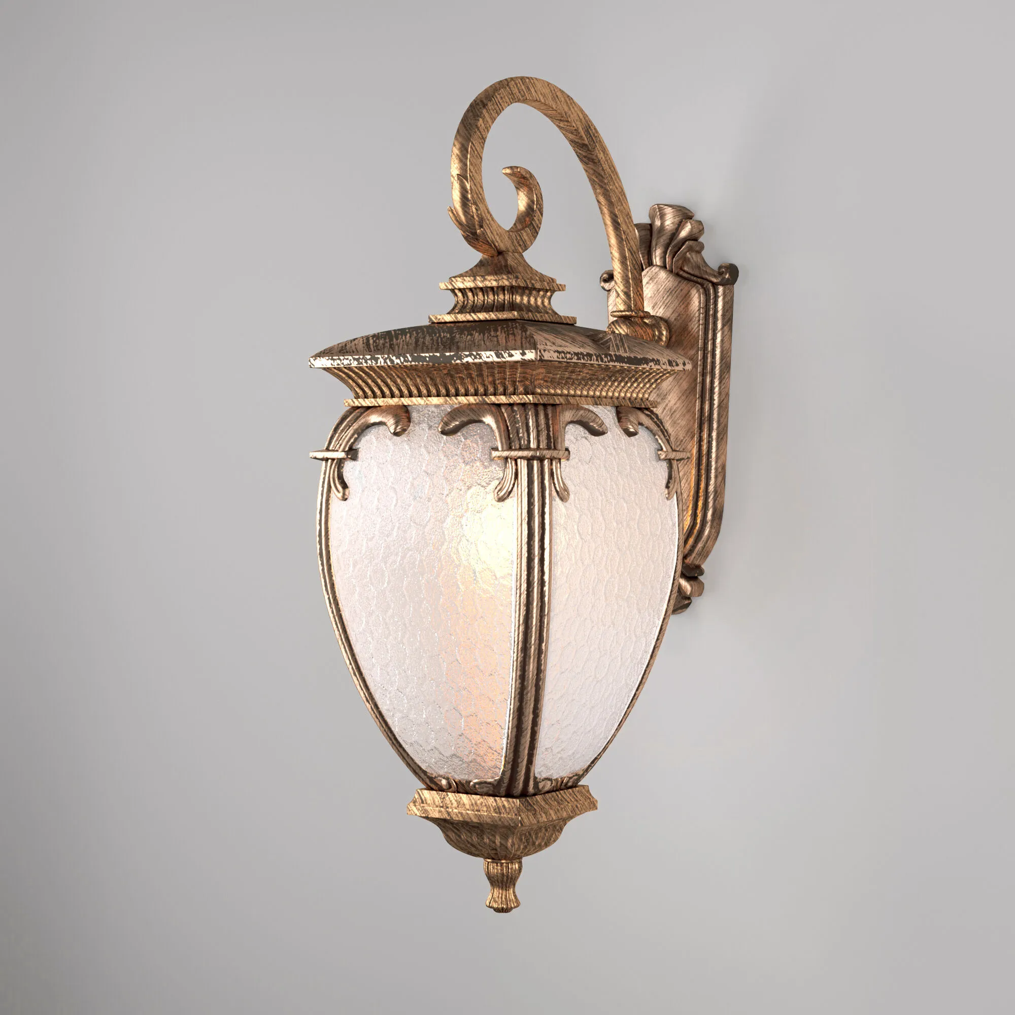 Светильник уличный настенный Andromeda D черное золото GLYF-8024D Elektrostandard