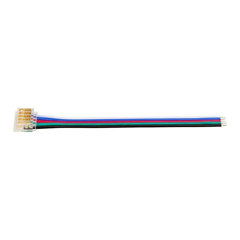 Коннектор WOLTA WLS-5PIN-RGBW-12MM-1 выводной для ленты SMD RGBW шириной 12мм, провод 10см. Цена за 1 шт., мин. кратность 3 шт. WLS-5PIN-RGBW-12MM-1
