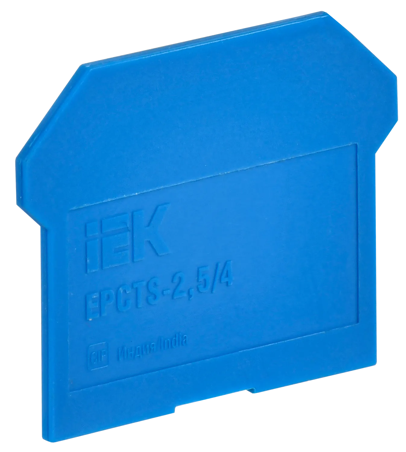 Заглушка для колодки клеммной CTS 2,5/4мм2 синяя IEK