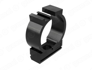 Крепеж с замком D25мм (50/500шт), Цвет - чёрный, GREENEL GE50182-05