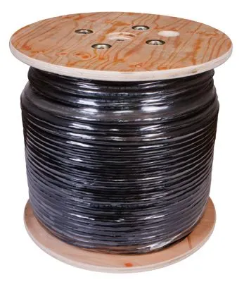 Кабель витая пара U/UTP, CAT 5, PE, 16PR, 24AWG, OUTDOOR, SOLID, черный, 305м, REXANT - Фото 2