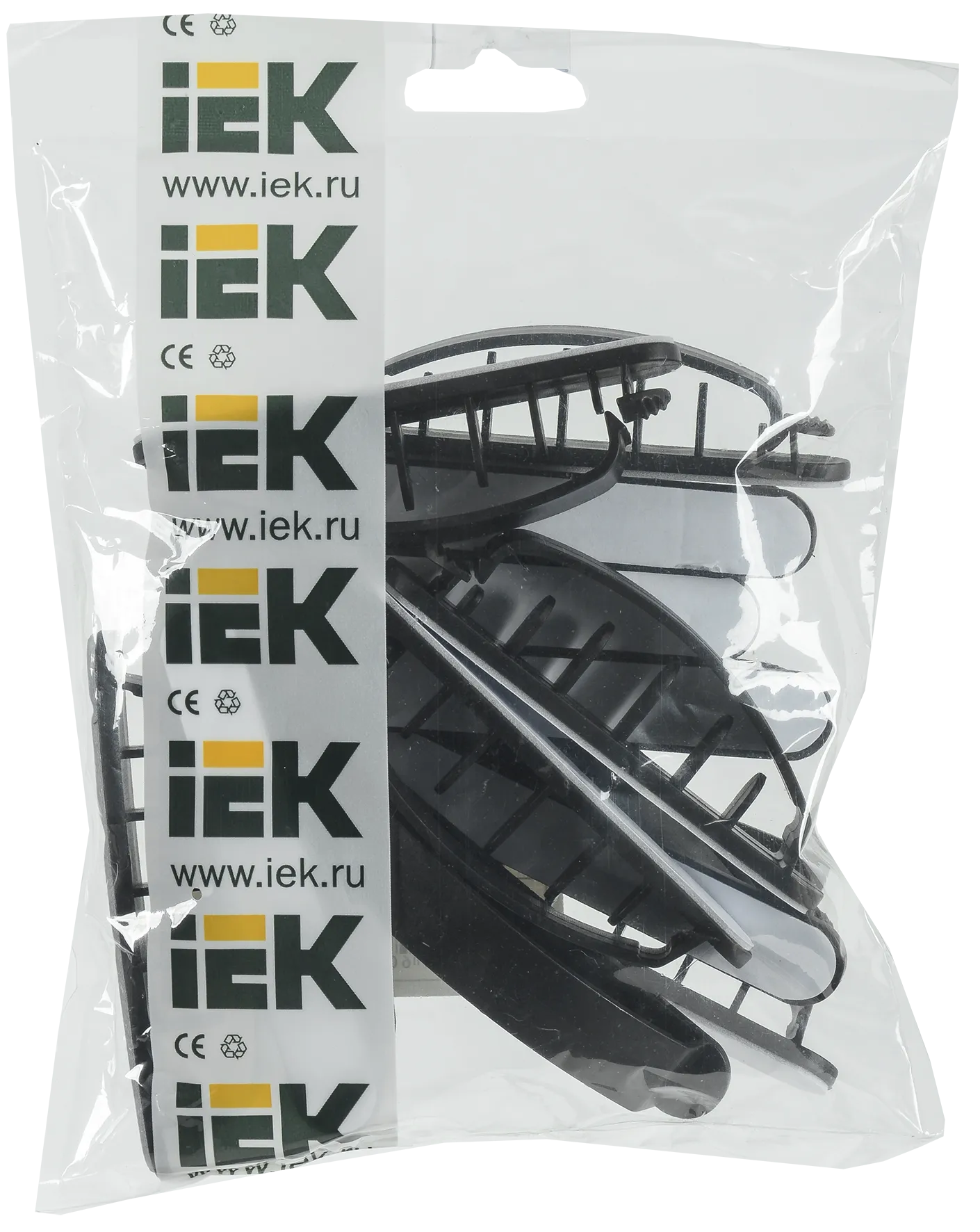 Клипса самоклеящаяся КС-5 черная (12шт)IEK - Фото 2