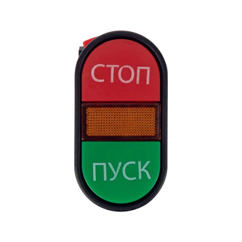 Кнопка APBB-22 «Пуск-Стоп» овальная 230 В NO+NC - Фото 2