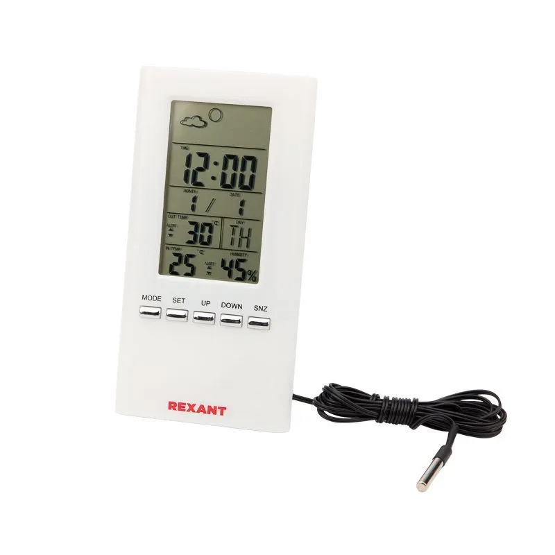 Метеостанция комнатно-уличная S3331SC с проводным датчиком REXANT 70-0513