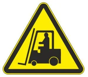 Знак наклейка W07 "Внимание. Автопогрузчик" (200x200x200) EKF an-w-07