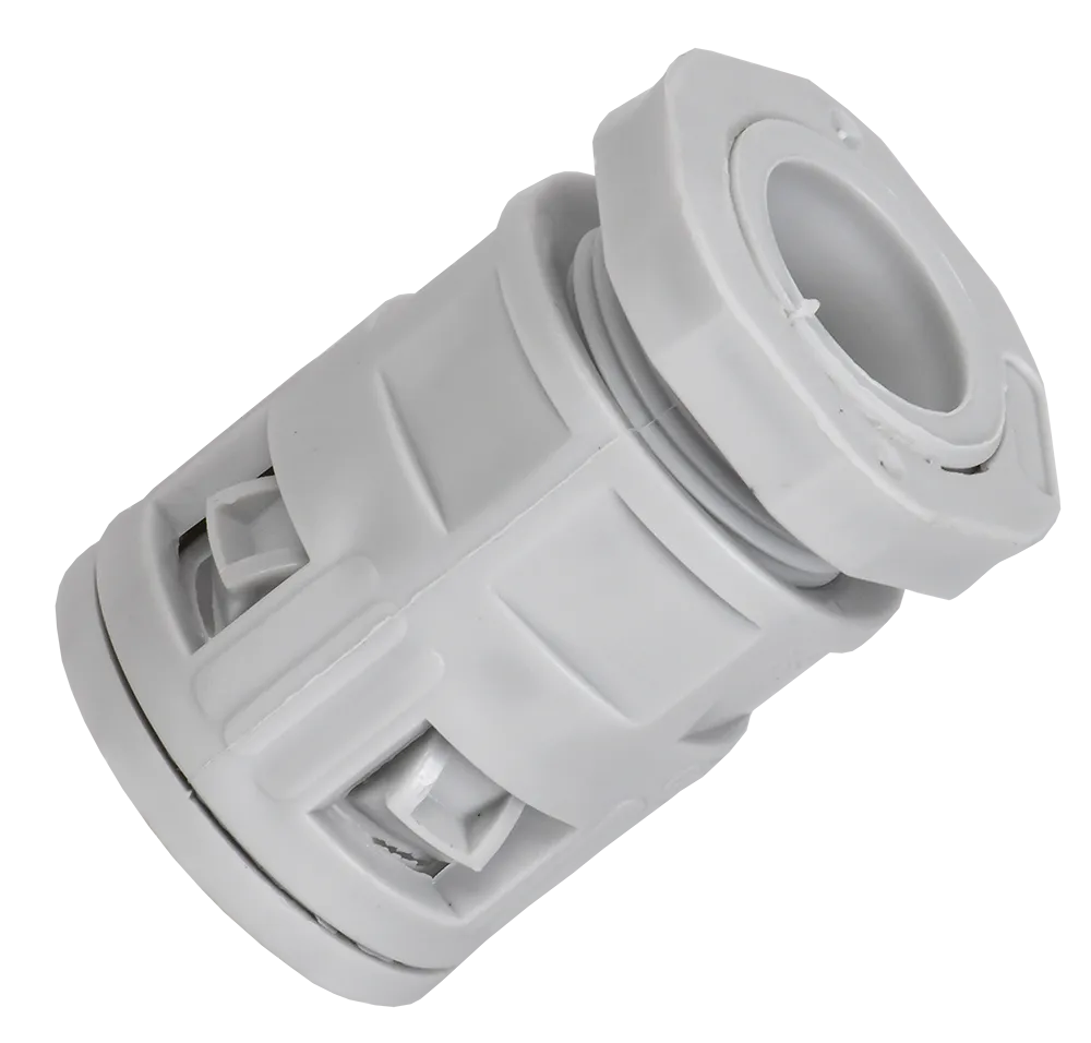 ELASTA Муфта вводная для гофрированных труб MVN20 IP40 серая IEK