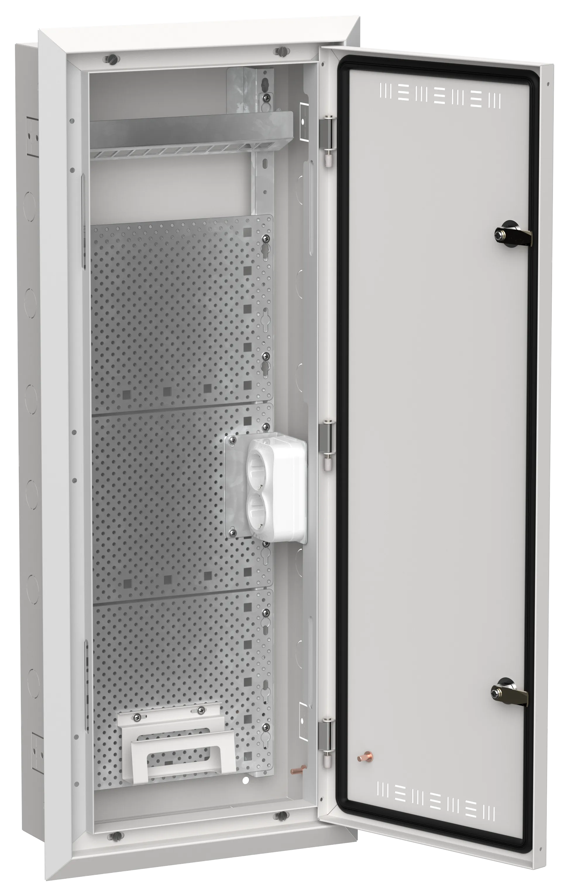 TITAN 5 Корпус мультимедиа ЩРв-60 (1х60) 880х365х130мм IP30 белый IEK TI5-51-V-060-30