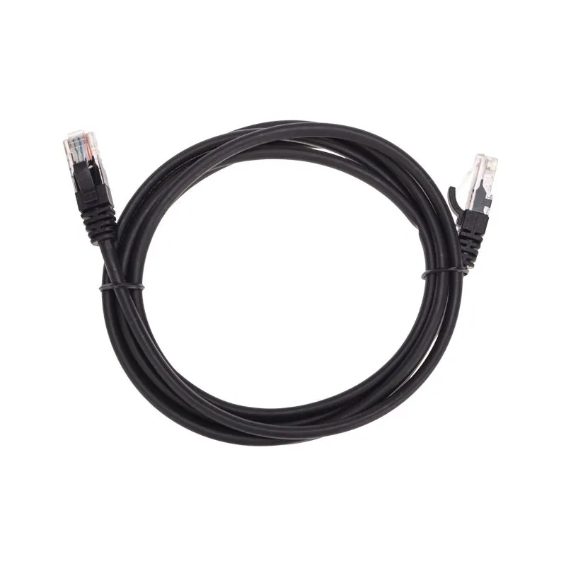 Патч-корд U/UTP, CAT 5e, RJ45-RJ45, 26AWG, LSZH, черный, 2м REXANT