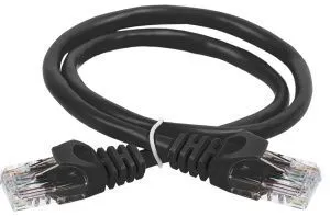 ITK Коммутационный шнур (патч-корд) кат.5E UTP 5м черный PC09-C5EU-5M