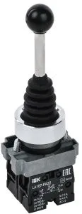 Джойстик LA167-PA22 на 2 положения 2з без фиксации черный IEK BBJ20-PA22-4-22-2-K02
