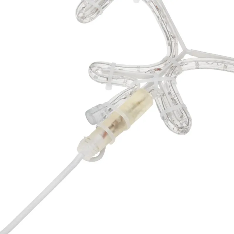 Фигура Снежинка цвет белый, размер 45x38 см NEON-NIGHT - Фото 2