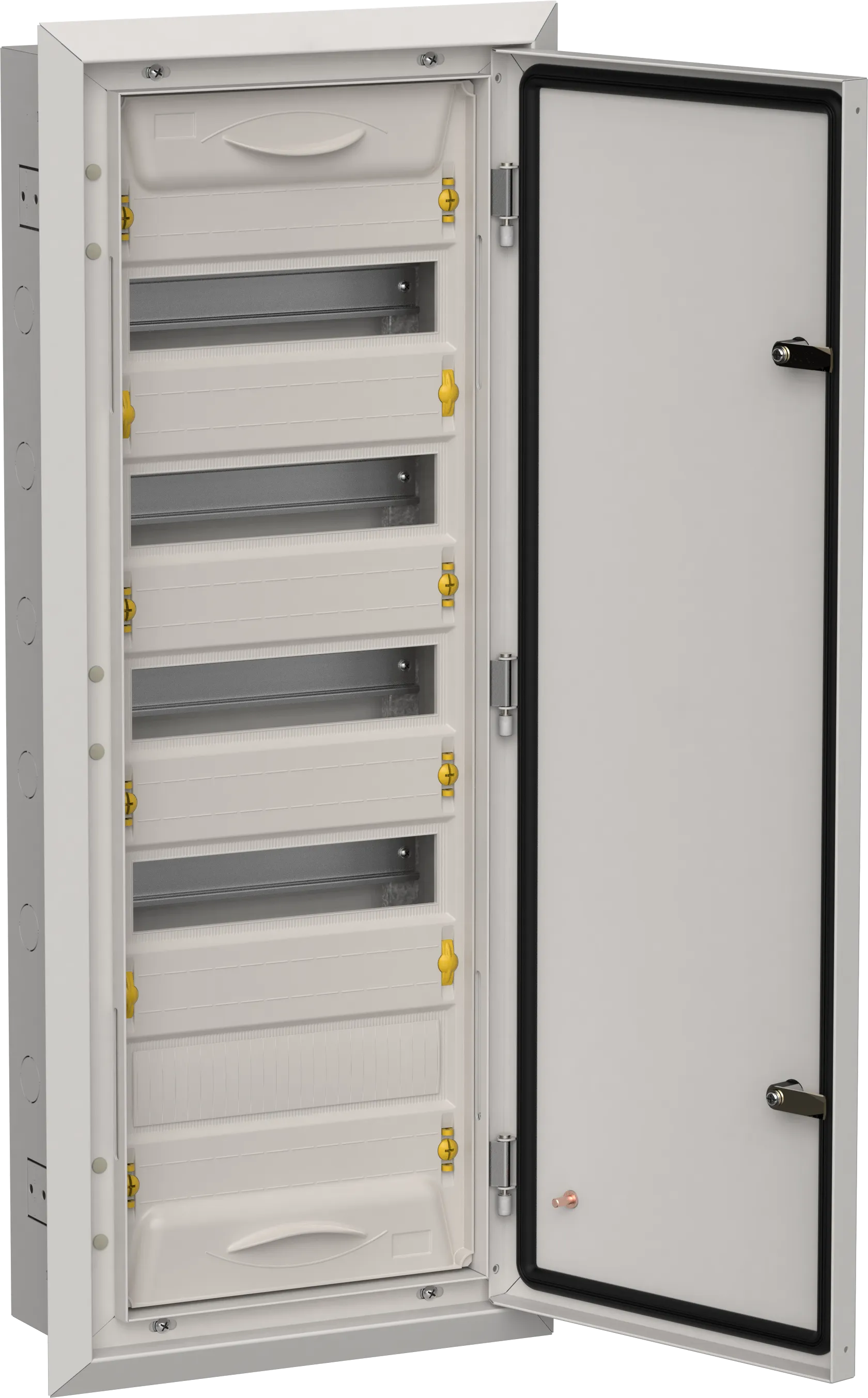 TITAN 5 Корпус металлический ЩРв-60 (1х60) 880х365х130мм IP31 серый (одна дверь) IEK TI5-50-V-060-31-7035