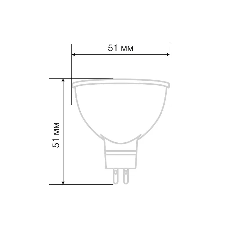 Лампа светодиодная Рефлектор-cпот 9,5Вт GU5.3 760Лм 6500K холодный свет REXANT - Фото 2