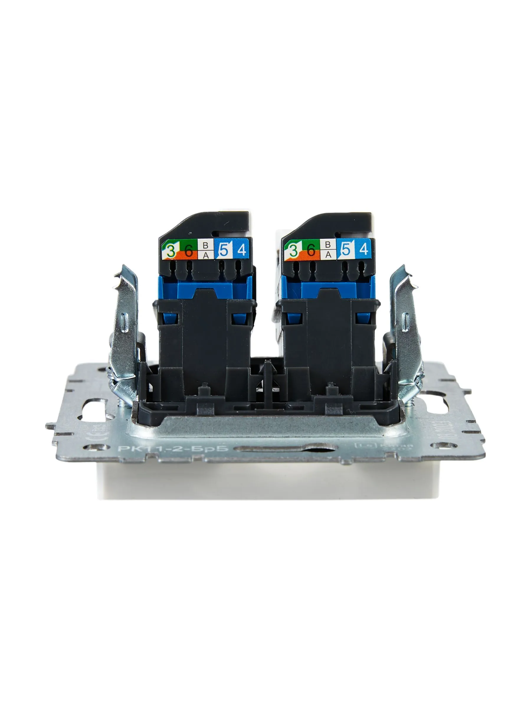 BRITE Розетка компьютерная двойная RJ45 кат.6 РК11-2-БрБ белый IEK - Фото 5