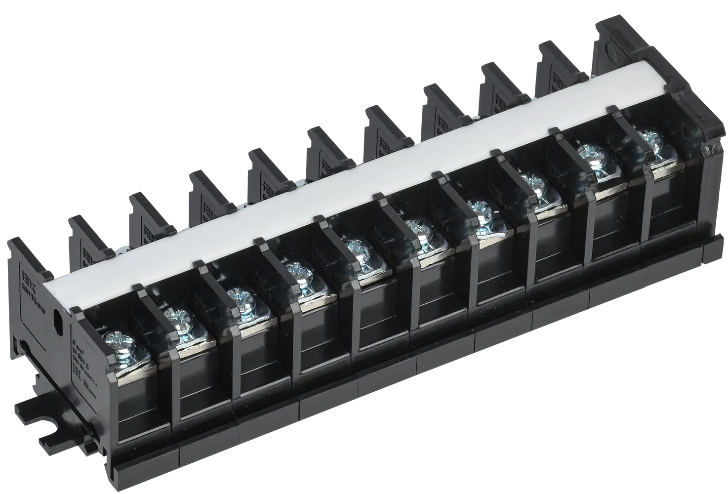Блок зажимов наборный БЗН TK-040 6мм2 40А на DIN-рейку 10 пар IEK