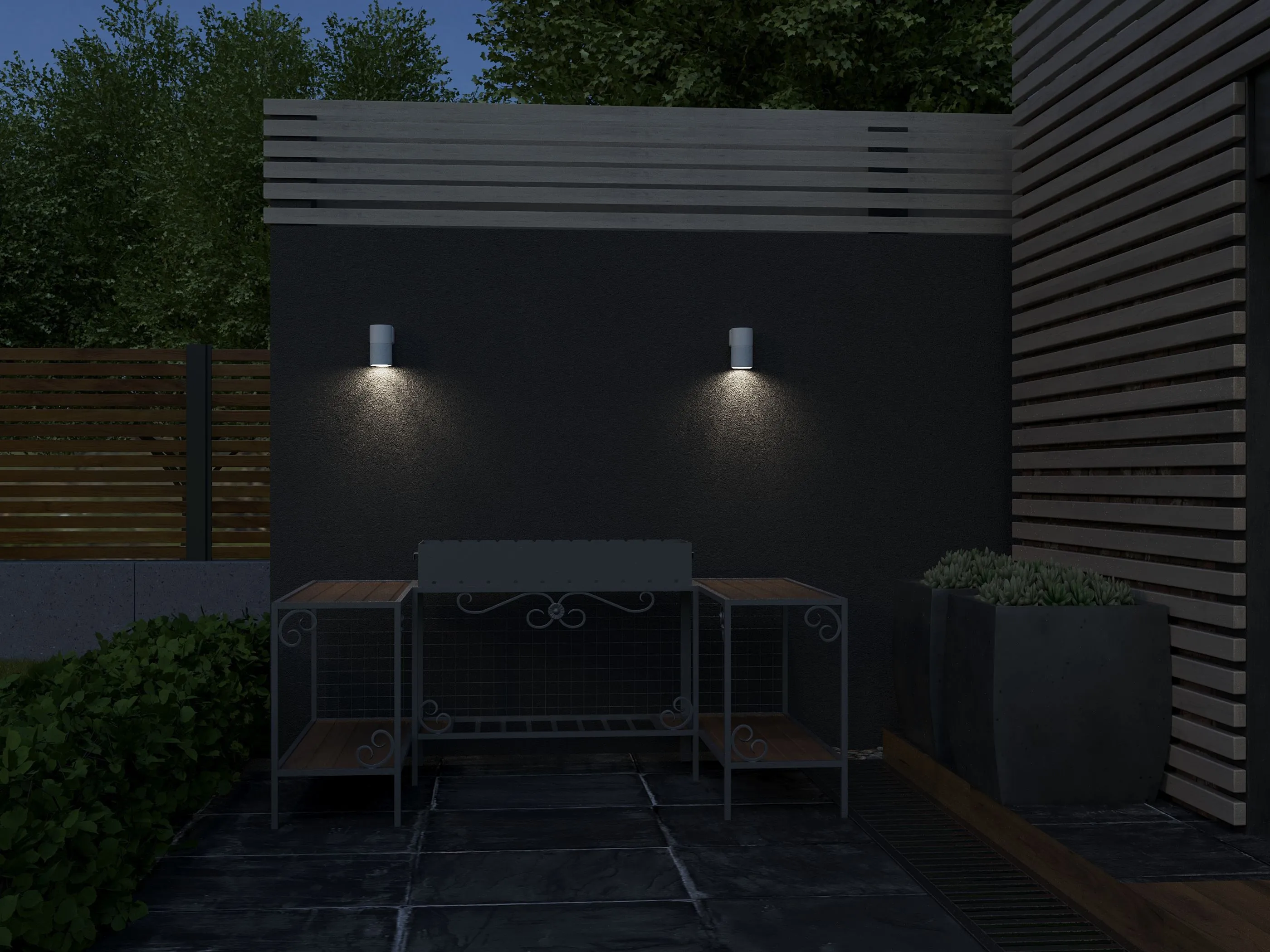 LIGHTING Светильник уличный 5220 настенный под лампу GU10 IP65 белый IEK - Фото 5