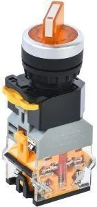 Переключатель D8-11XD2 на 2 положения 1з+1р с подсветкой желтый IEK