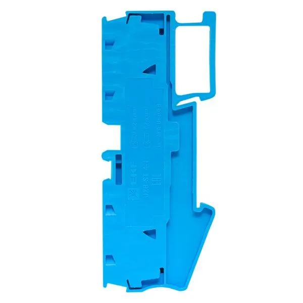 Колодка клеммная пружинная JXB-ST-4 41А 4 вывода синяя EKF - Фото 6