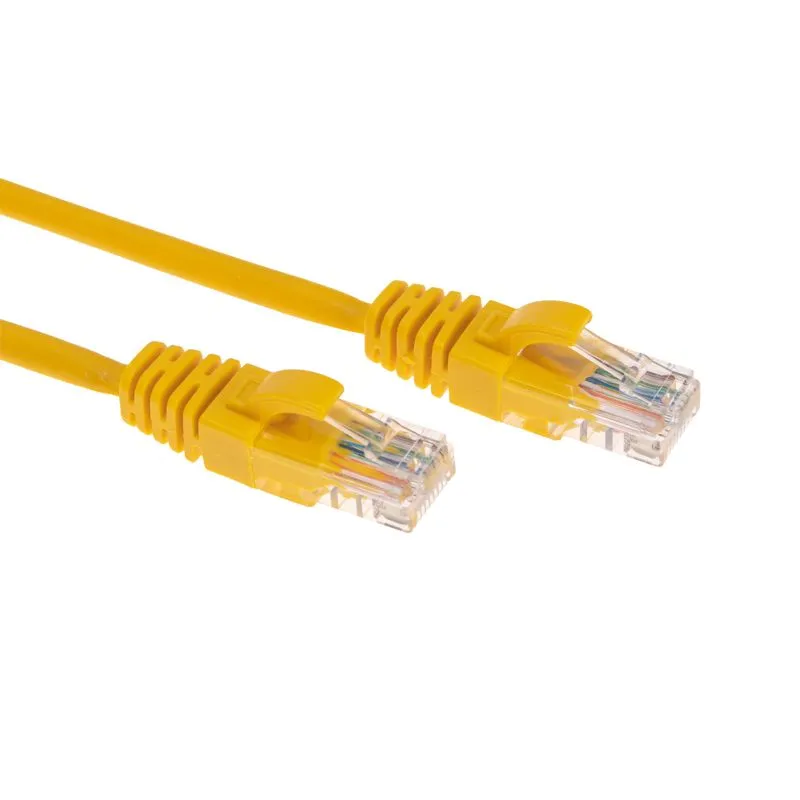 Патч-корд U/UTP, CAT 5e, RJ45-RJ45, 26AWG, LSZH, желтый, 1м REXANT - Фото 3