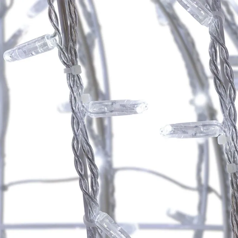 Шар светодиодный 230V, диаметр 80 см, 450 светодиодов, эффект мерцания, цвет белый NEON-NIGHT - Фото 2