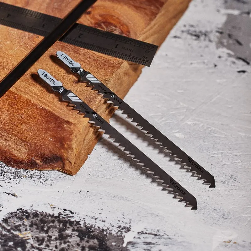 Пилка для электролобзика по дереву T301DL 132 мм 6 зубьев на дюйм 6-85 мм (2 шт./уп.) Kranz - Фото 2