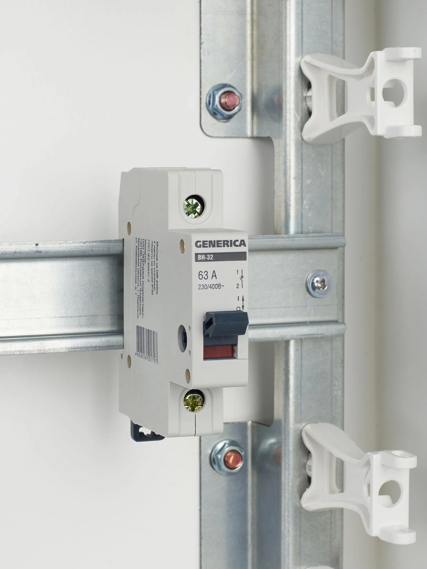 Выключатель нагрузки (мини-рубильник) ВН-32 1Р 63А GENERICA - Фото 8