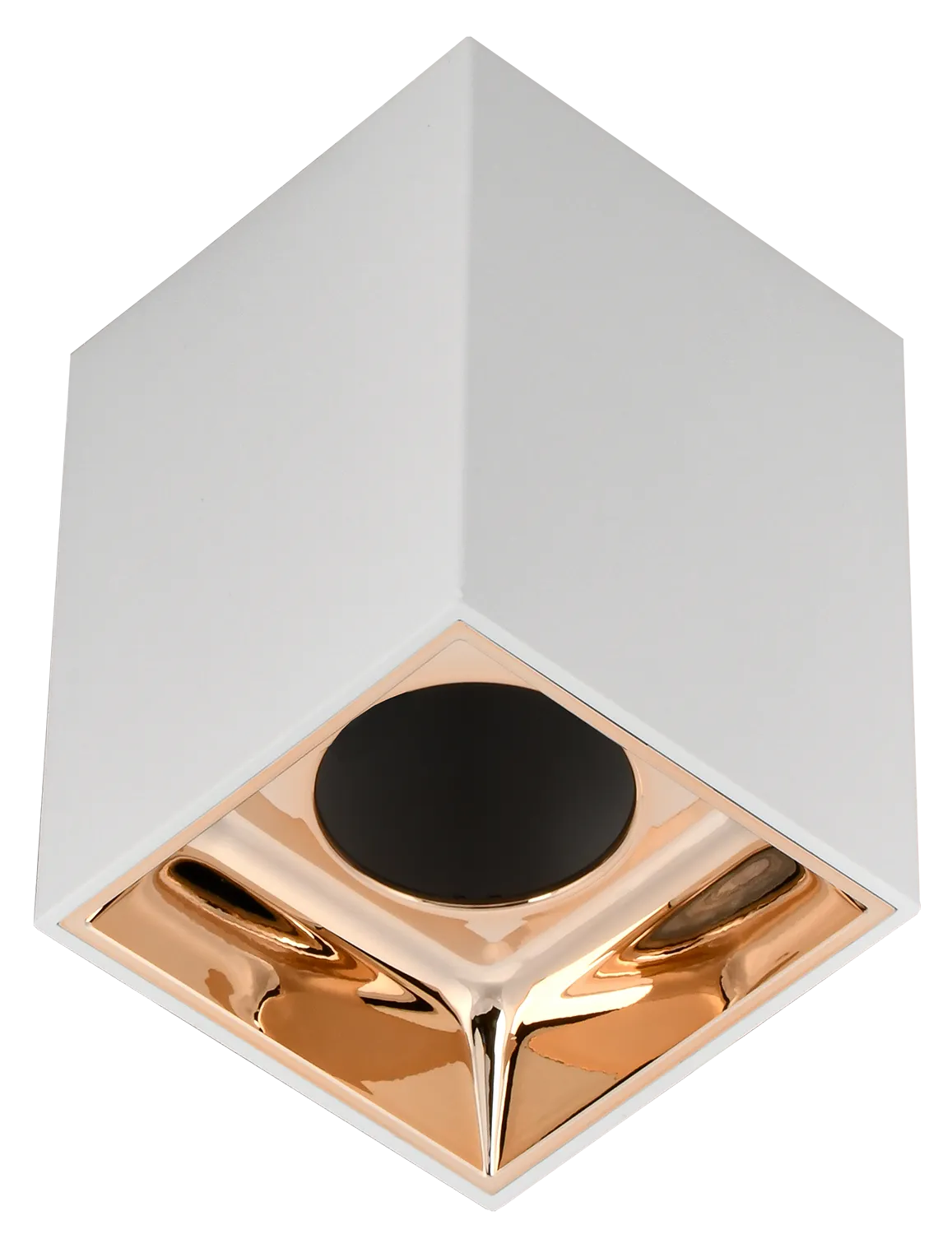 LIGHTING Светильник 4112 накладной потолочный под лампу GU10 белый/золото пластик IEK