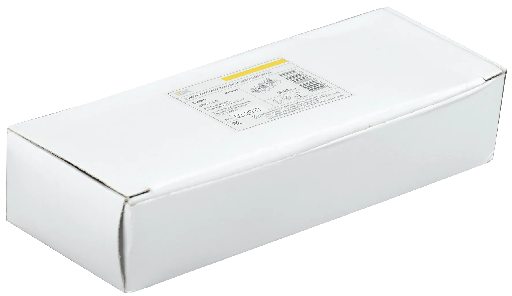 Зажим винтовой концевой изолированный КЗВИ 6,0мм2 (5x1) IEK - Фото 2