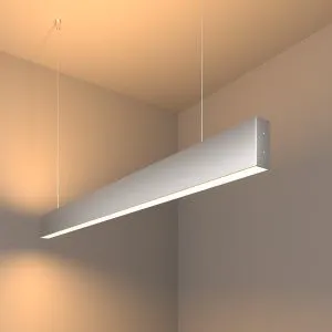 Светильник светодиодный линейный подвесной двусторонний 103 см 40 Вт 3000К матовое серебро 101-200-4 a041520