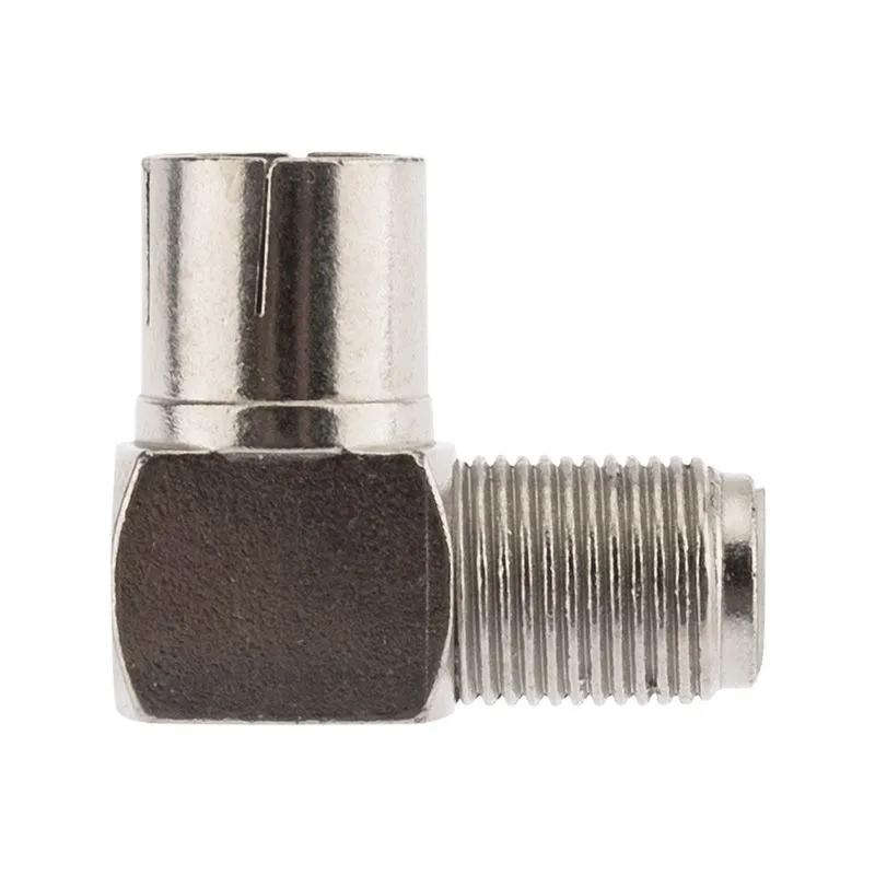 Переходник антенный, (гнездо F - гнездо TV), угловой (5шт) (пакет) PROconnect - Фото 3