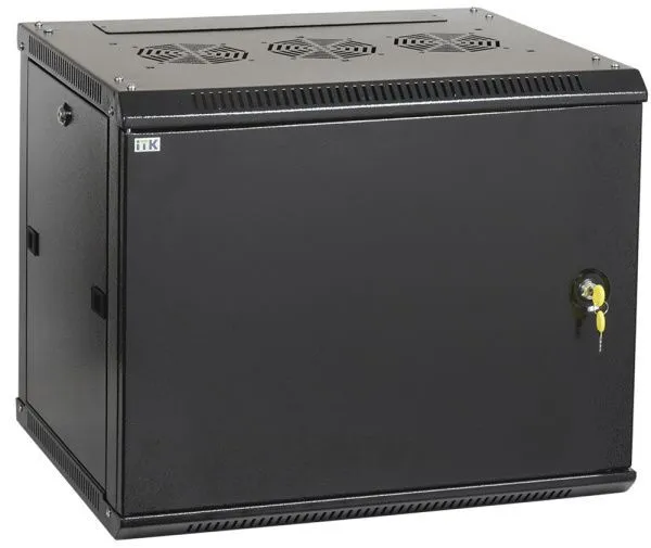 ITK Шкаф настенный LINEA W 12U 600х450мм дверь металл RAL 9005