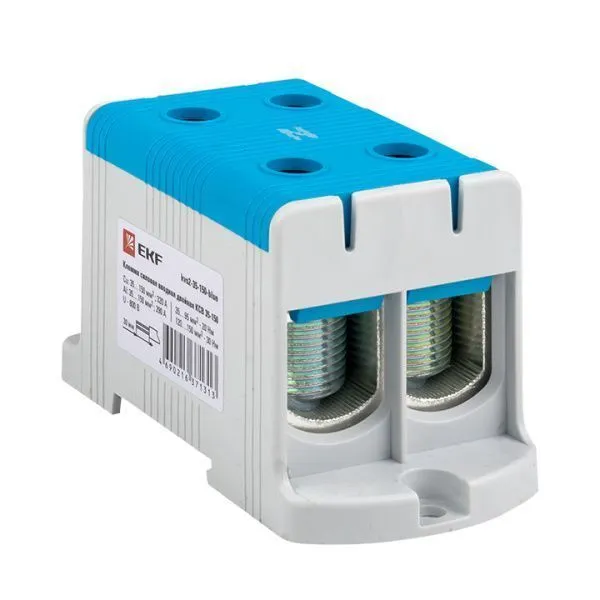 Клемма двойная КСВ 35-150 cиняя EKF