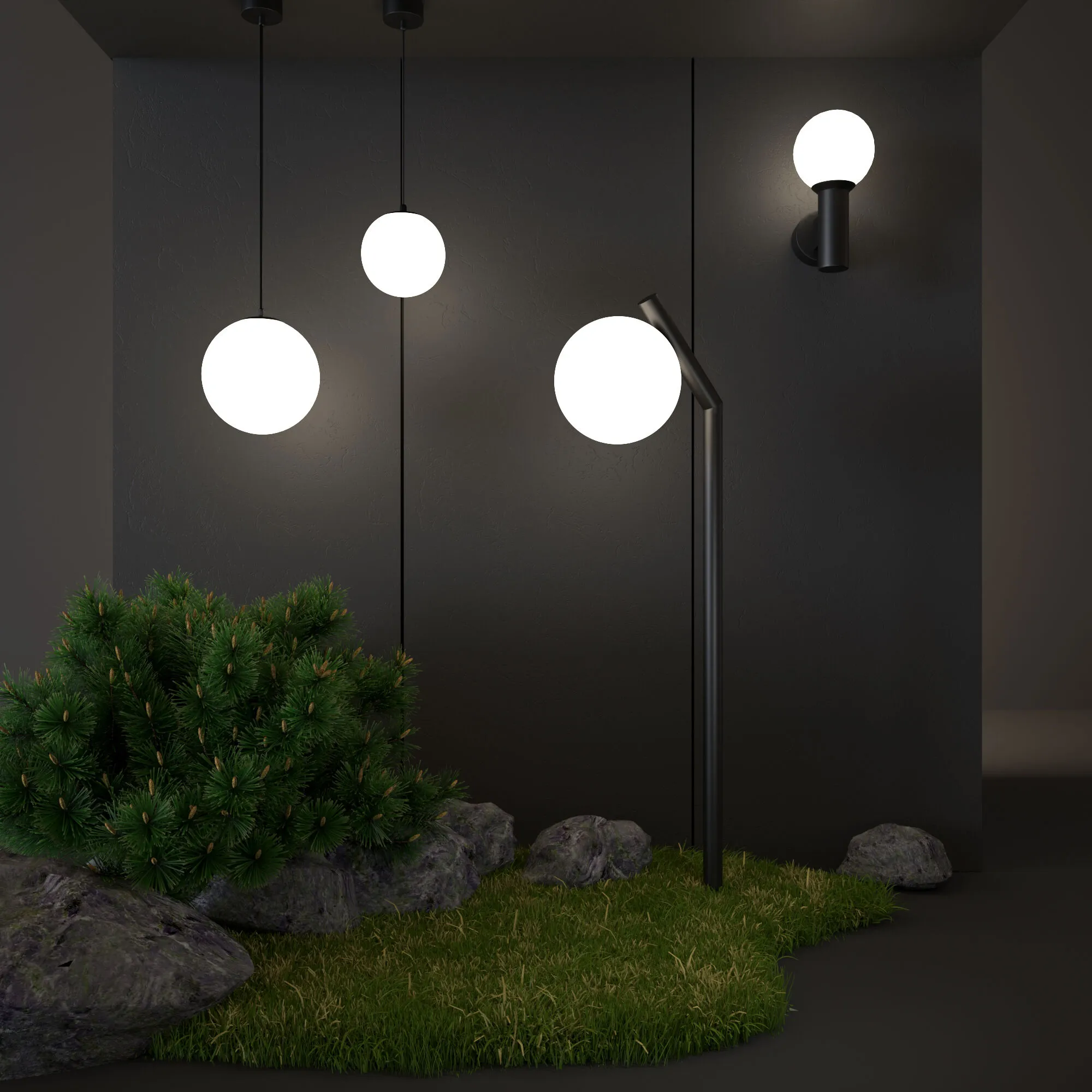 Светильник уличный настенный Sfera D 35126/D черный Elektrostandard - Фото 5