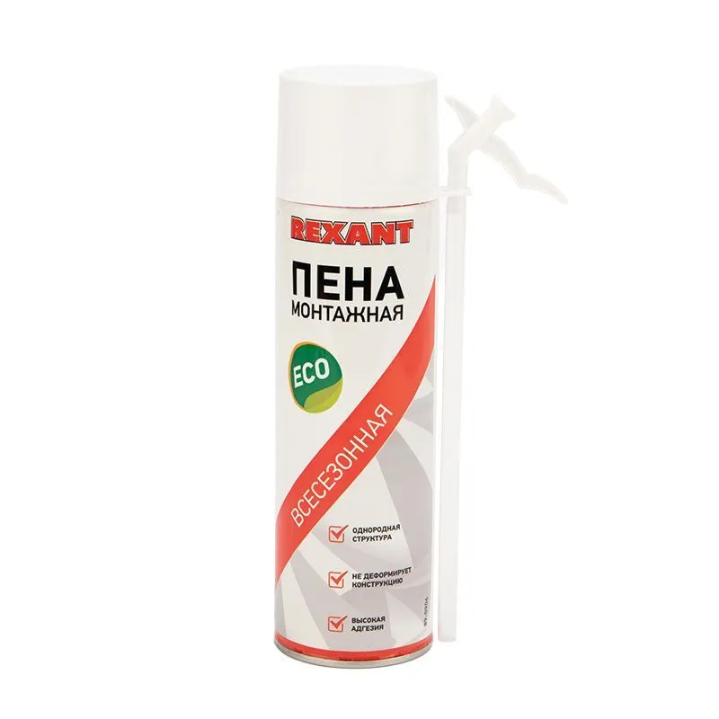 Пена монтажная всесезонная с трубочкой 40 л eco REXANT 89-0906