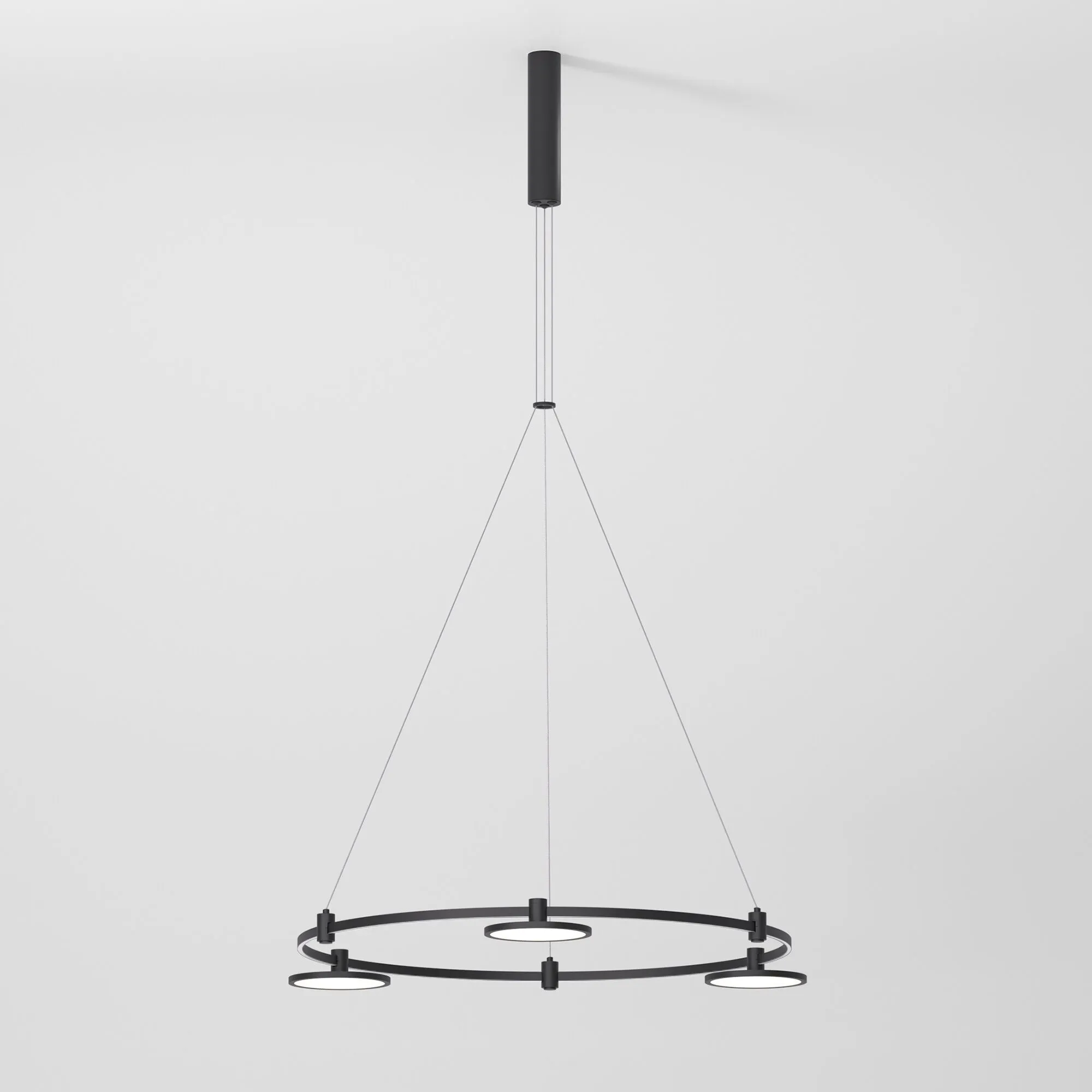 Esthetic Magnetic Шинопровод с тросовыми креплениями Round (черный) (800⌀) 85138/00 - Фото 2