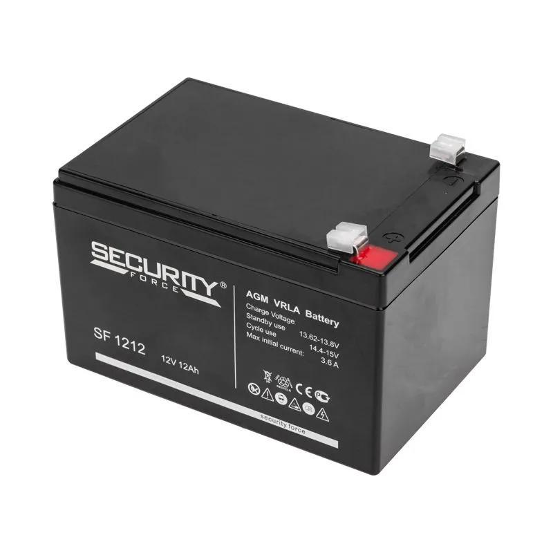 Аккумулятор свинцово-кислотный BT 1212, 12В, 12Ач, срок службы 3 года