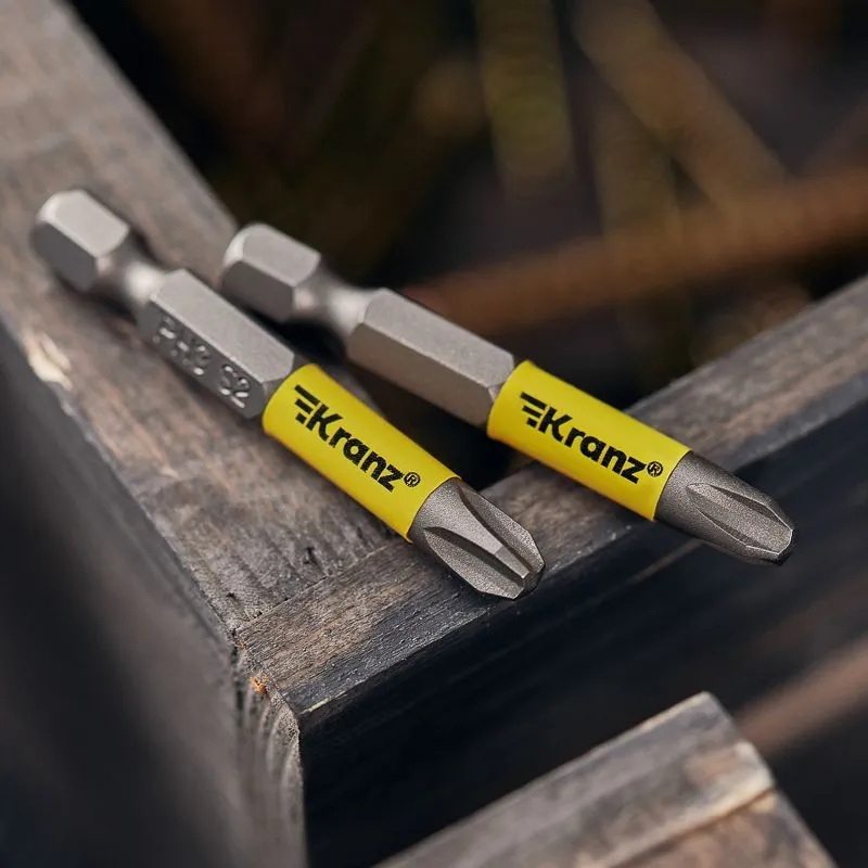 Бита для шуруповерта PH3х50 мм (2 шт./уп.) Kranz - Фото 2