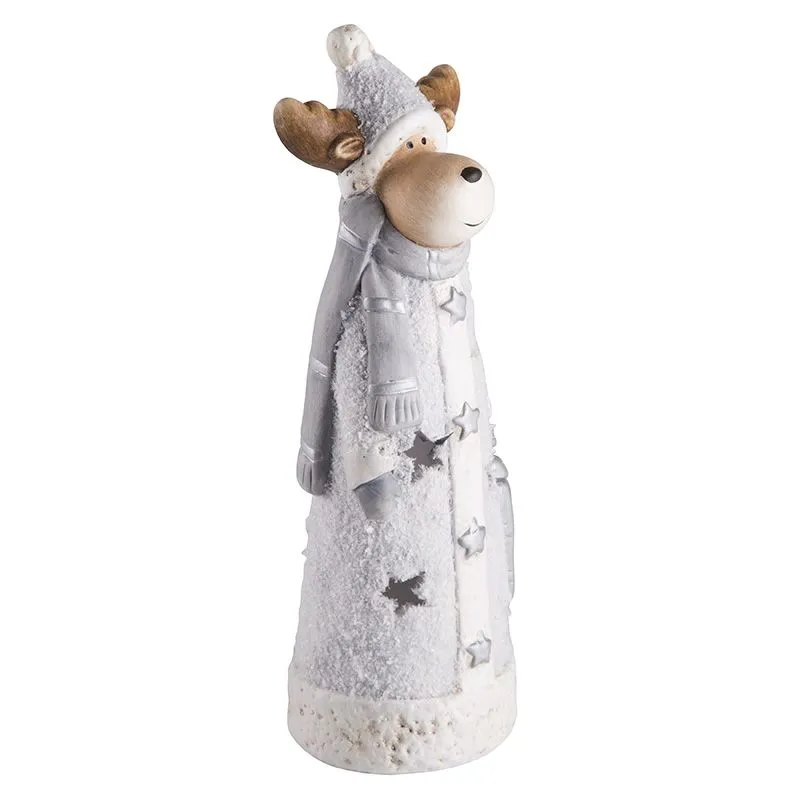 Керамическая фигурка Олененок с шарфом 7x6,5x21 см - Фото 5