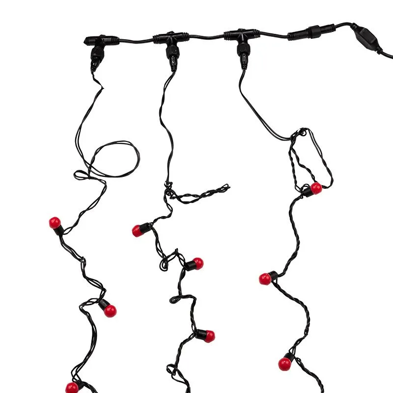 Гирлянда LED ClipLight - ШАРИКИ 24V, 3 нити по 20 м, цвет диодов Красный - Фото 3