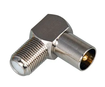 Переходник угловой гнездо F – штекер TV REXANT - Фото 2