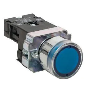 Кнопка BW61 с подсветкой 24В синяя NO EKF xb2-bw61-24