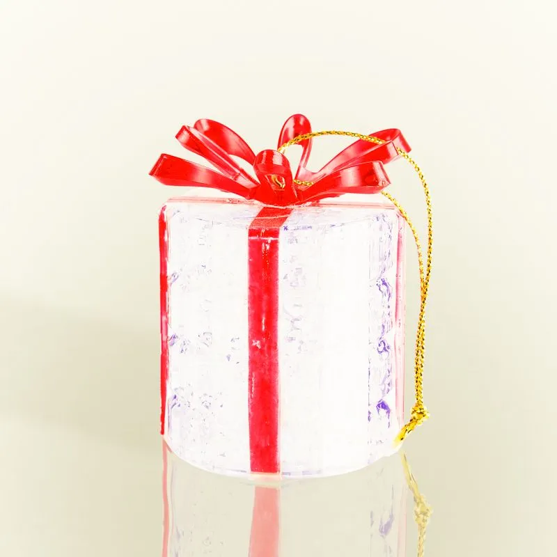 Фигура светодиодная на подставке Новогодний подарок, RGB - Фото 4