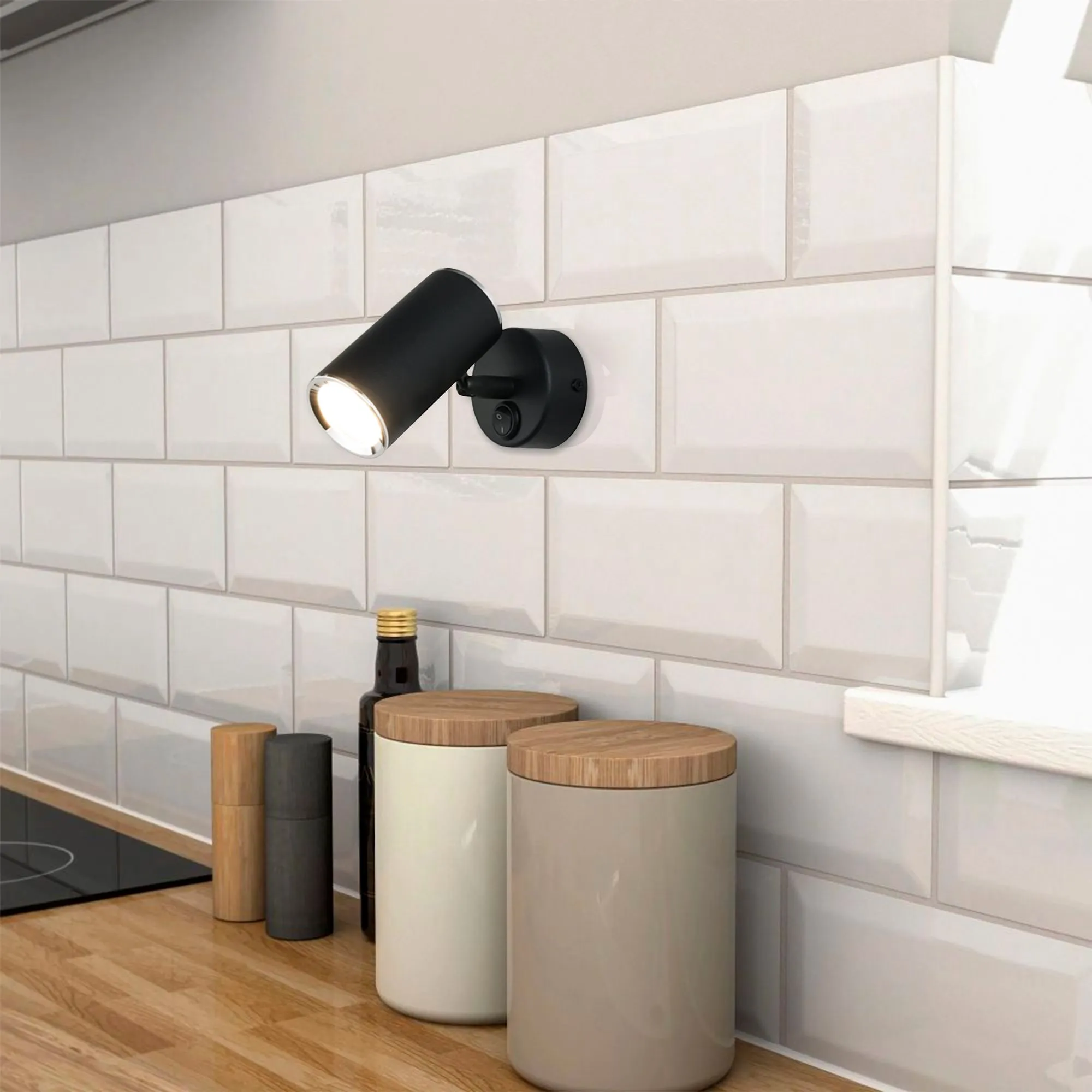 Светильник настенный Rutero GU10 SW MRL 1003 черный Elektrostandard - Фото 2