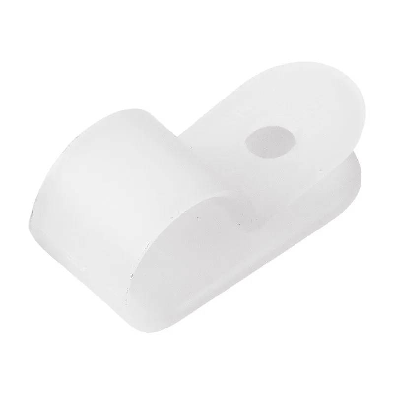 Скоба под винт 12мм, белая (50 шт/уп) REXANT - Фото 2